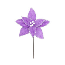 Tige de poinsettia "sherbert" violet 20"