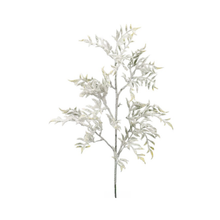 Tige feuille enneigée blanc vert 30"