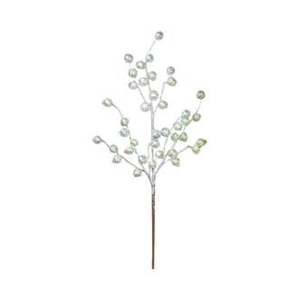 Tige baies vert menthe 22"