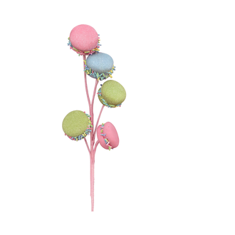 Tige macaron multicolore 15"