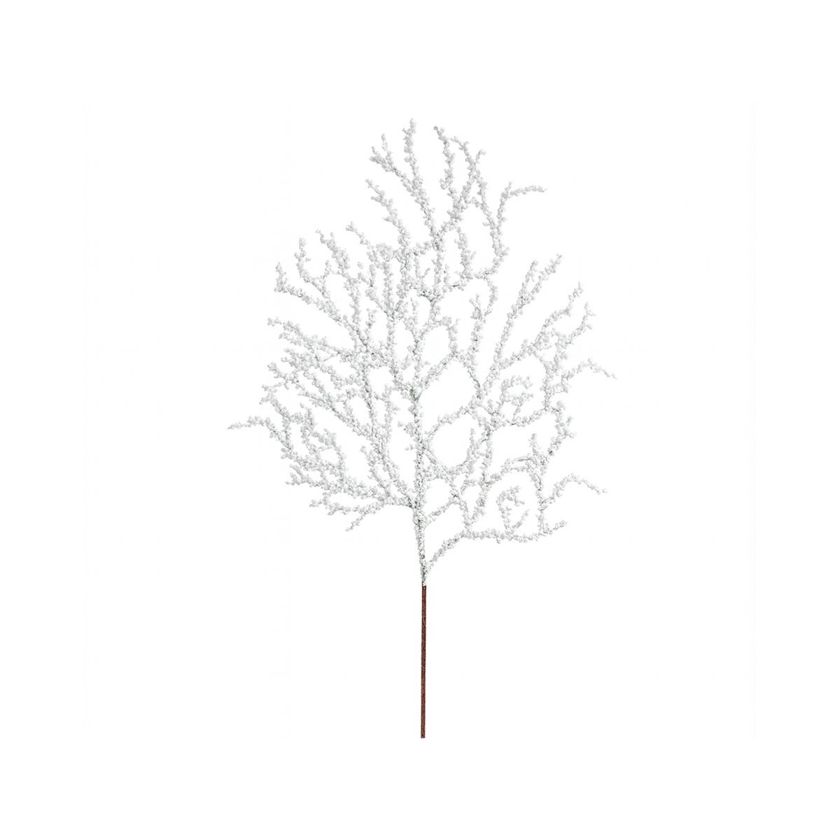 Tige brindilles enneigées assortie blanc naturel 20"