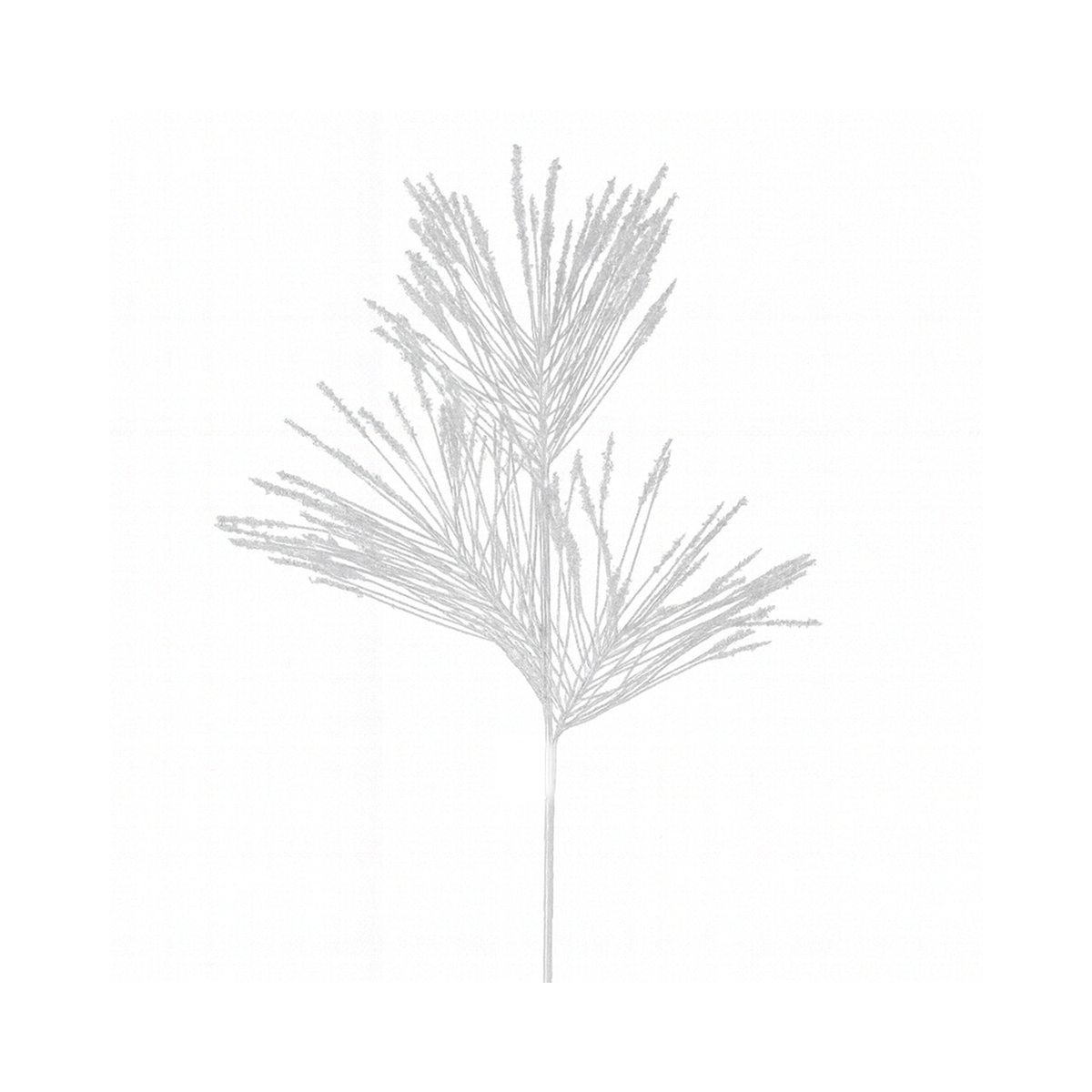 Tige de longues aiguilles glacées blanches 32"