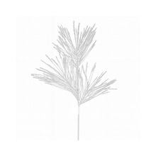 Tige de longues aiguilles glacées blanches 32"