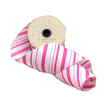 Ruban à rayures – Fuchsia – 9 cm × 10 m