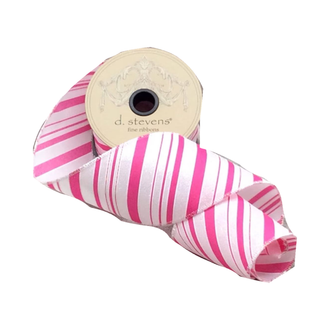 Ruban à rayures – Fuchsia – 9 cm × 10 m