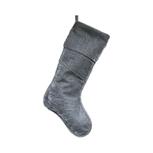 Bas de Noël gris