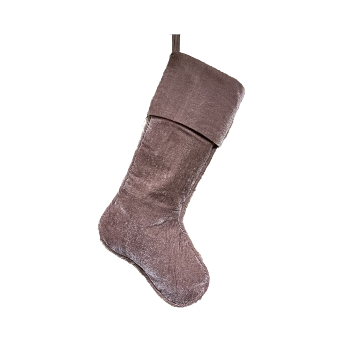 Bas de Noël mauve