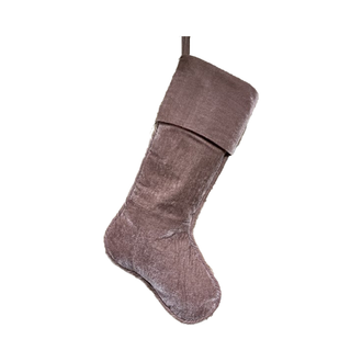 Bas de Noël mauve