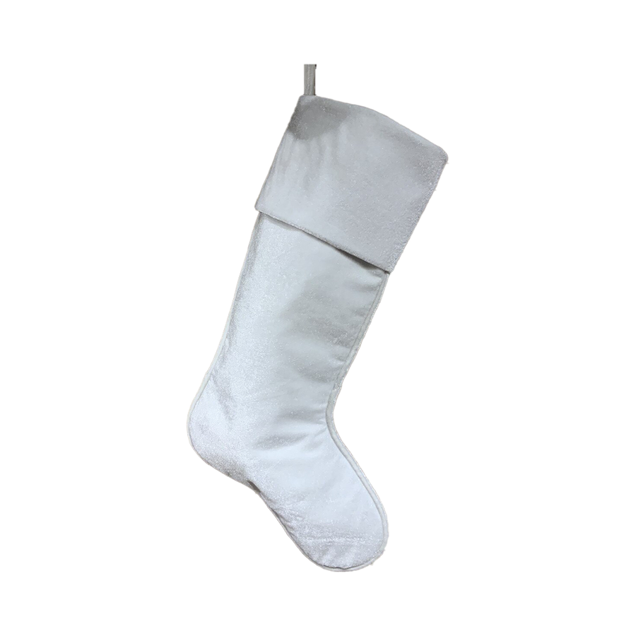 Bas de Noël blanc