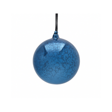 Boule en verre mercure bleu classique — 120 mm