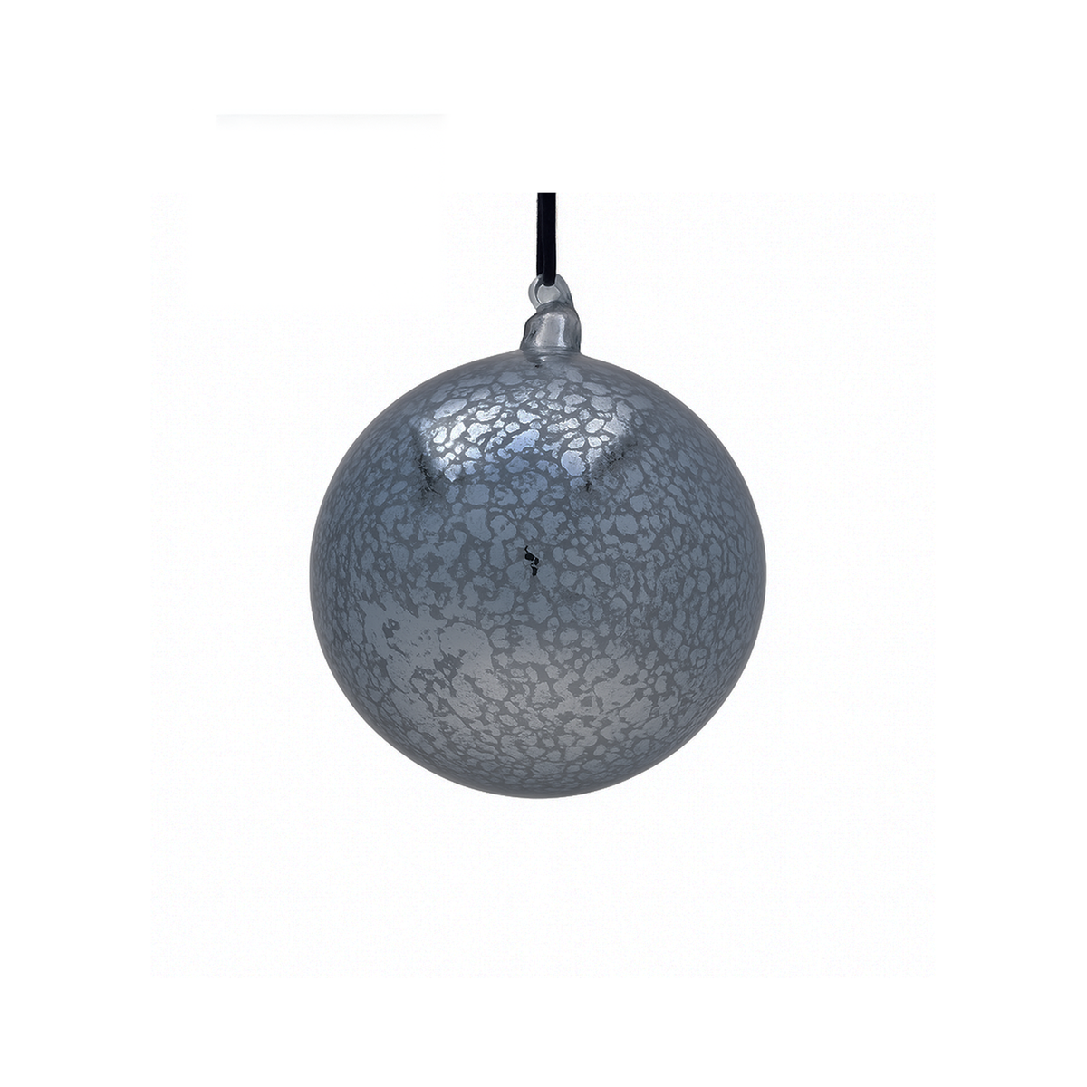 Boule en verre mercure bleu Delft — 4 pouces