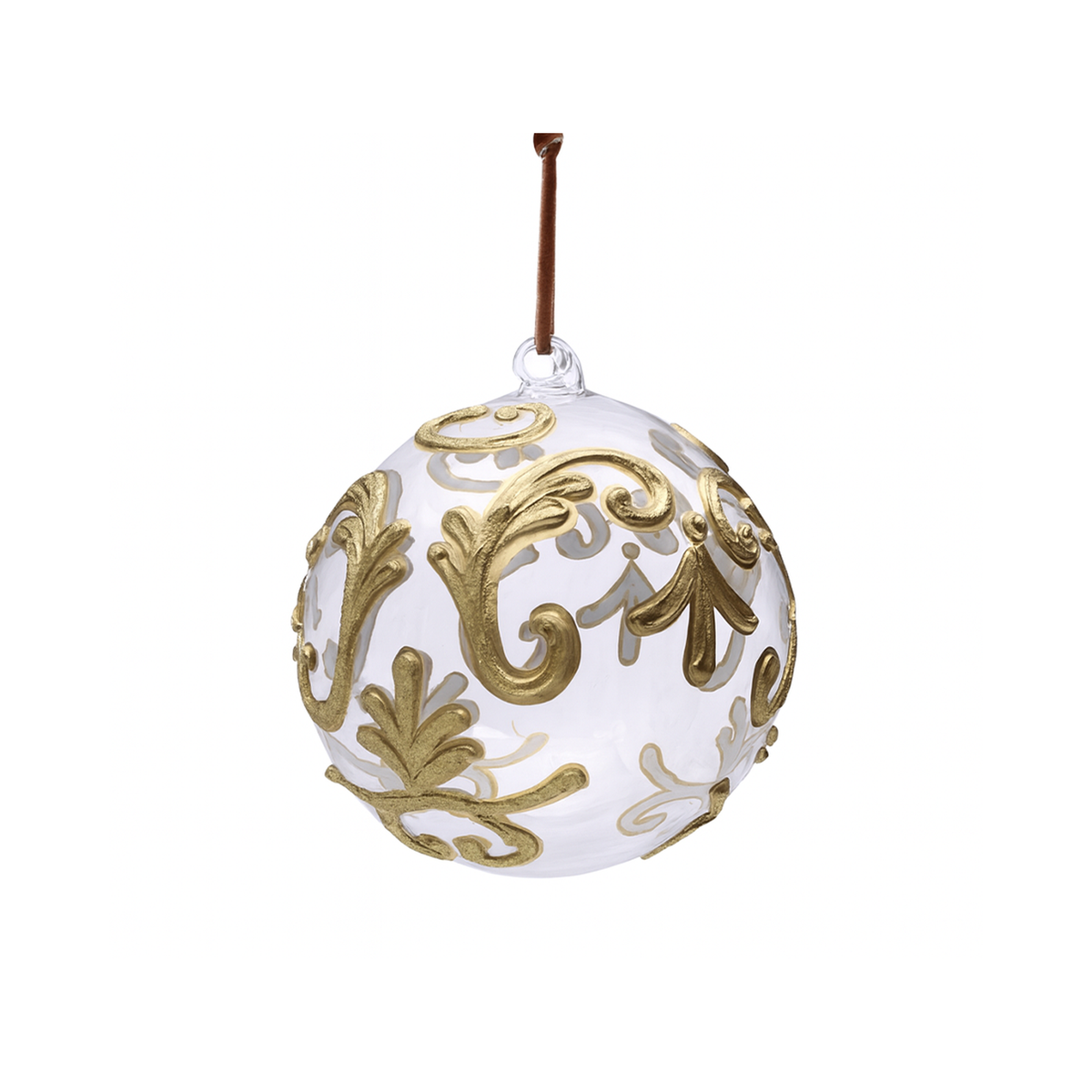 Boule en verre or/transparent — 120 mm