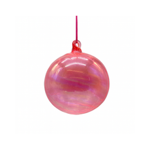 Boule en verre rose vif — 120 mm
