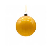 Boule en verre moutarde 4"