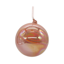 Boule en verre irisé corail — 4 pouces