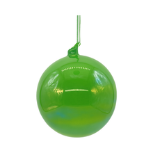 Boule en verre irisé lime — 4 pouces