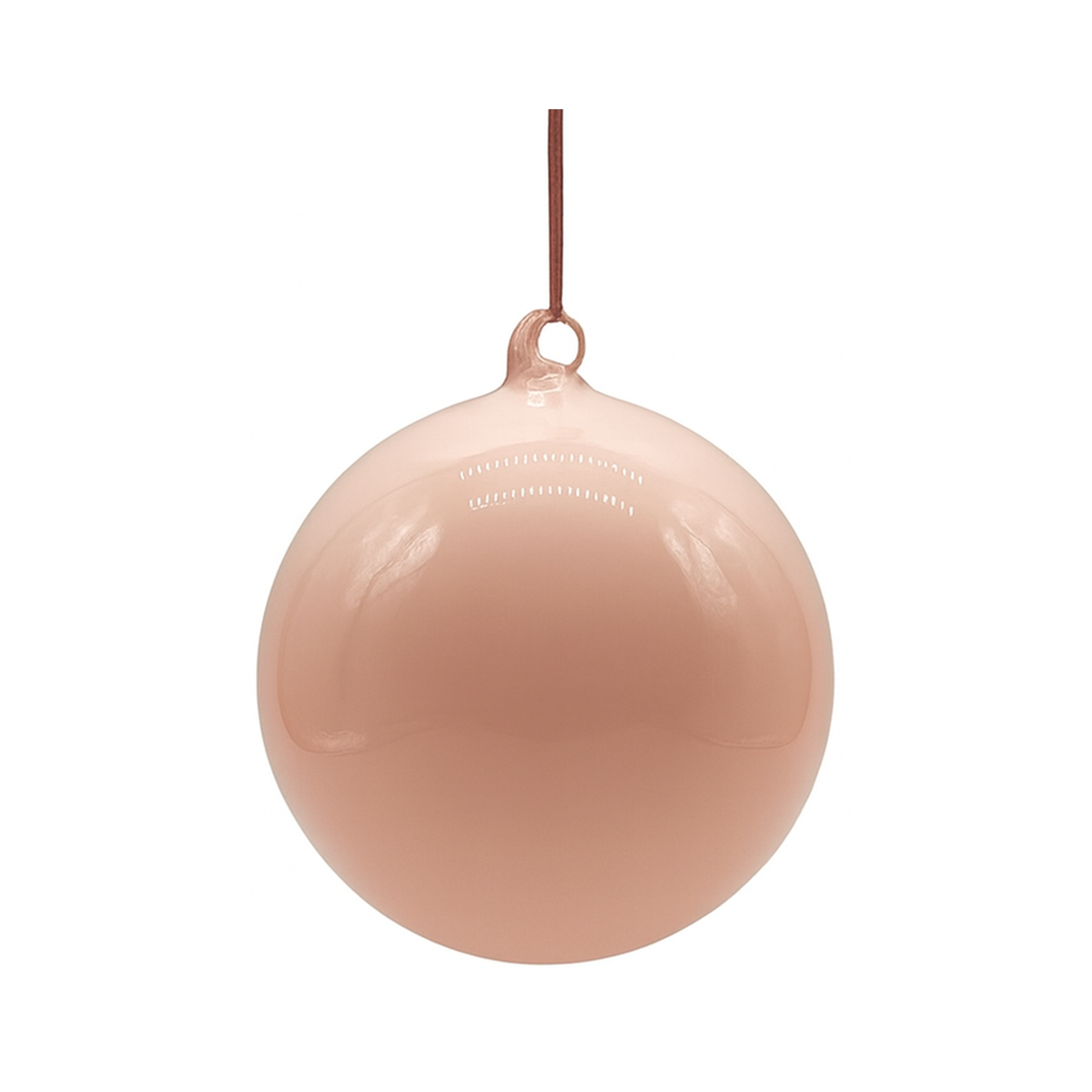 Boule en verre rose — 120 mm