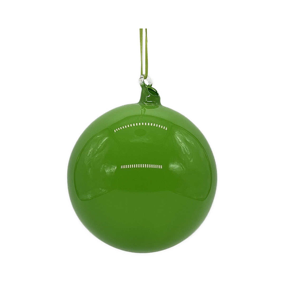 Boule en verre vert lime — 4 pouces