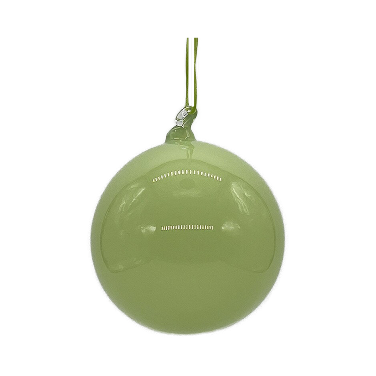 Boule en verre vert sauge clair — 4 pouces