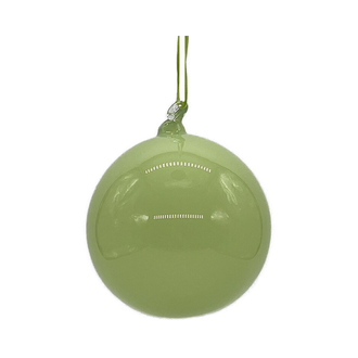 Boule en verre vert sauge clair — 4 pouces