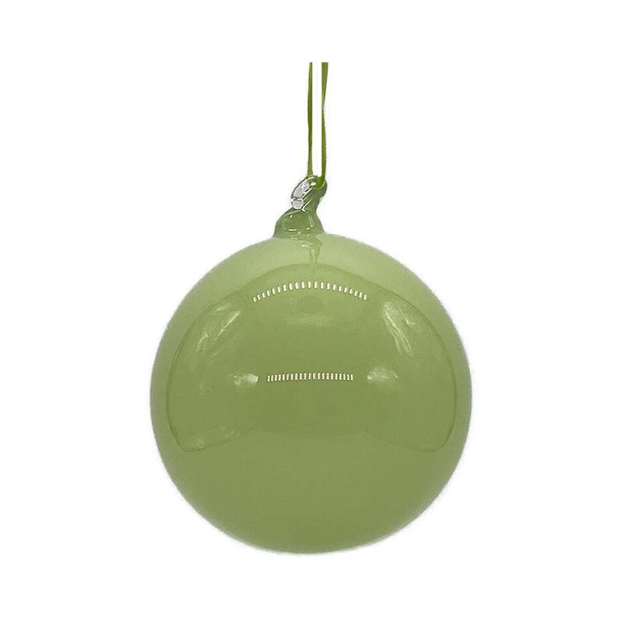 Boule en verre vert sauge clair — 4 pouces