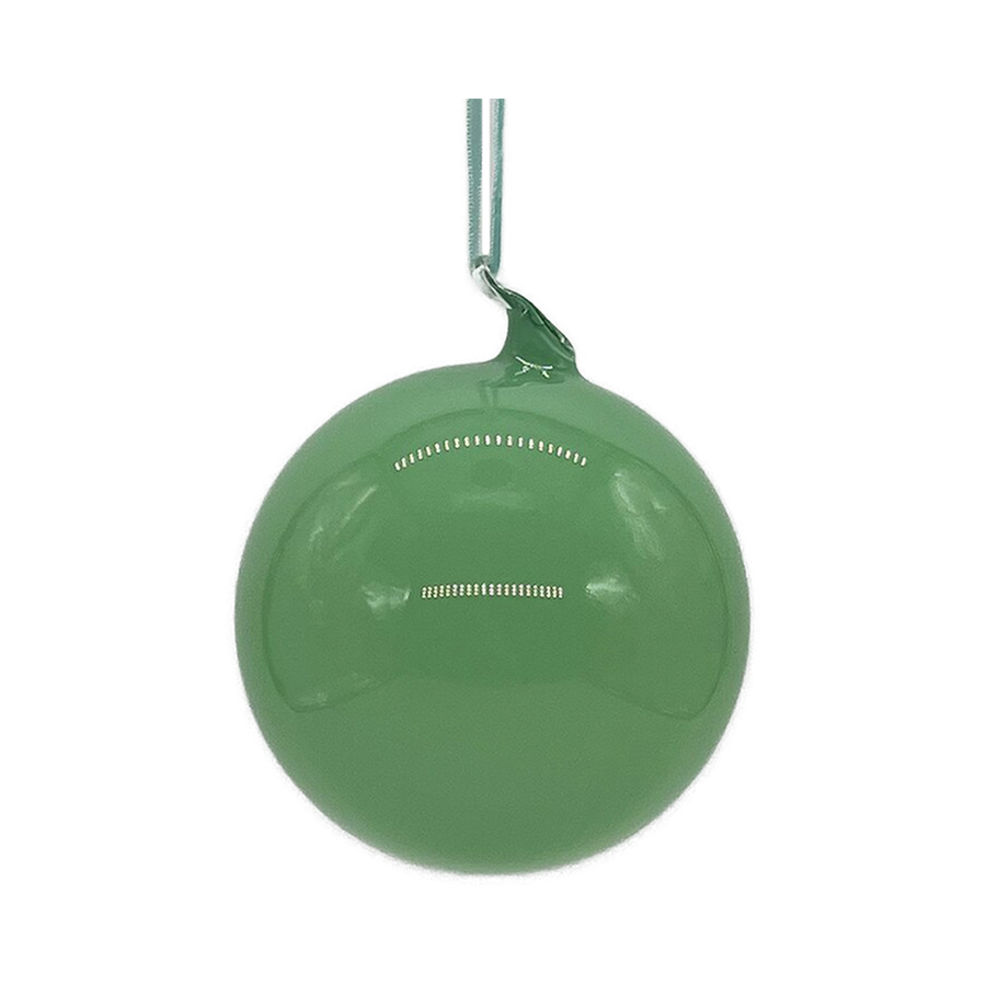 Boule en verre vert sauge foncé — 4 pouces