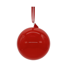 Boule en verre rouge — 4 pouces