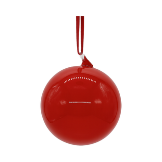 Boule en verre rouge — 4 pouces