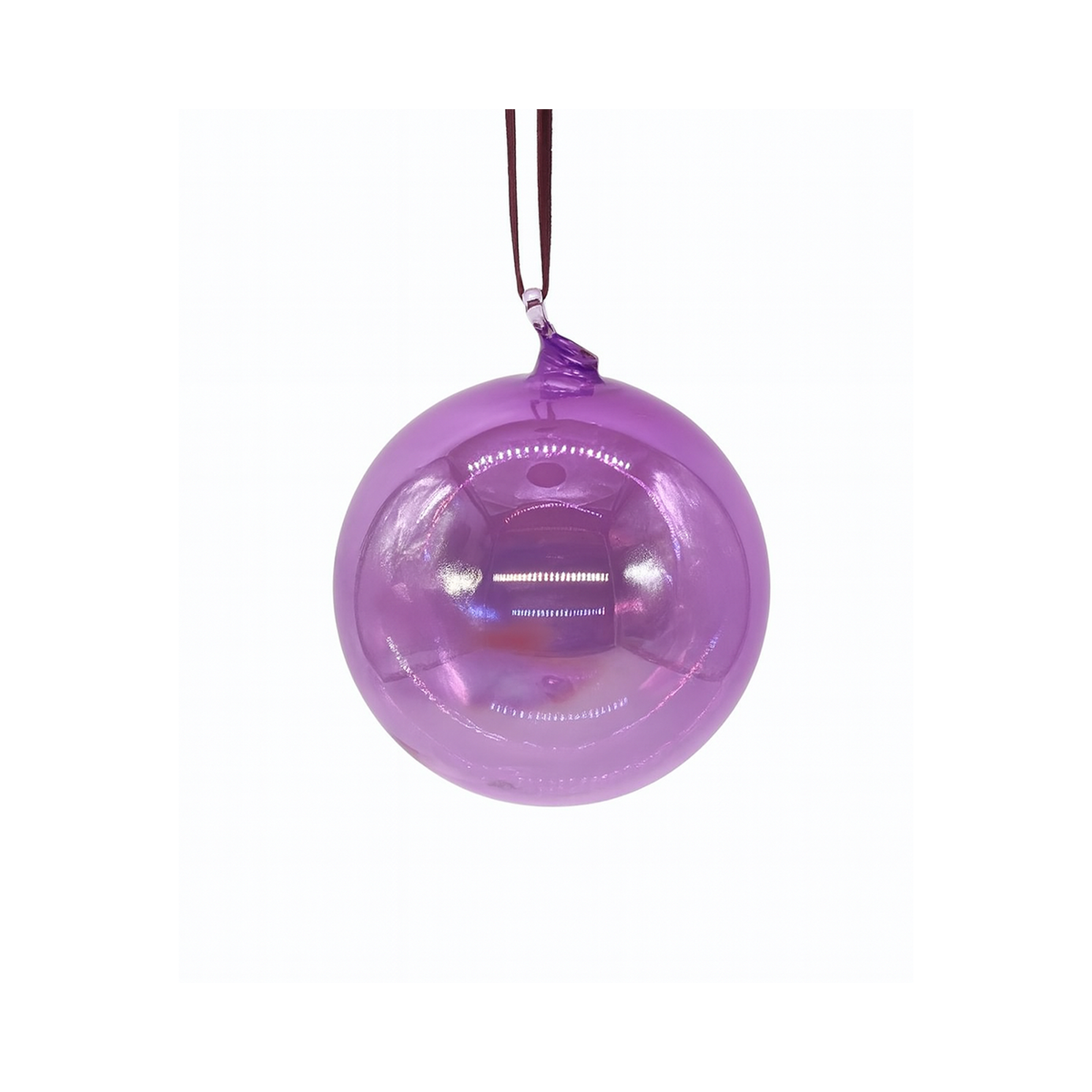 Boule en verre magenta — 4 pouces
