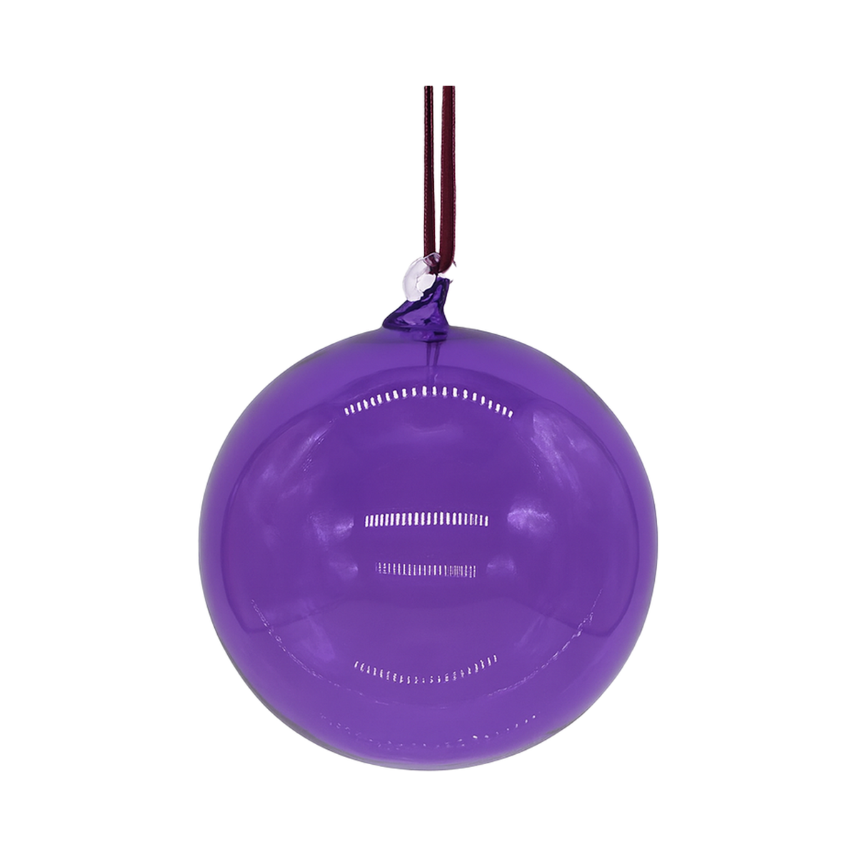 Boule en verre mauve clair — 4.75 pouces