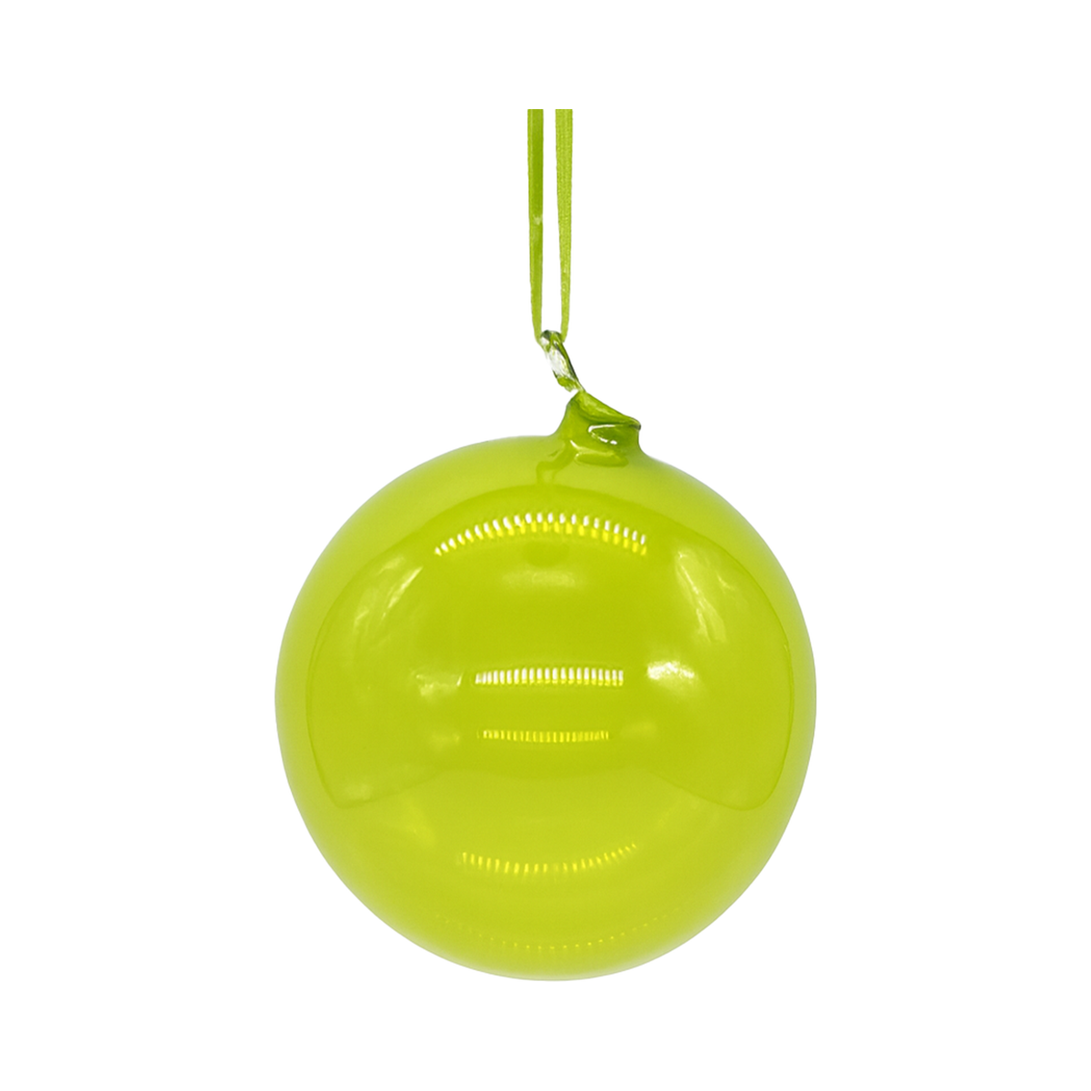 Boule en verre chartreuse clair — 4 pouces