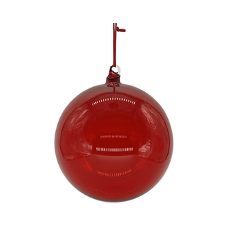 Boule en verre rouge foncé clair — 4 pouces