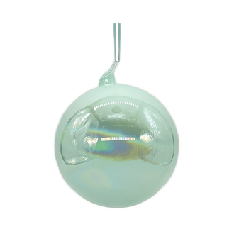 Boule en verre irisé écume de mer — 120 mm