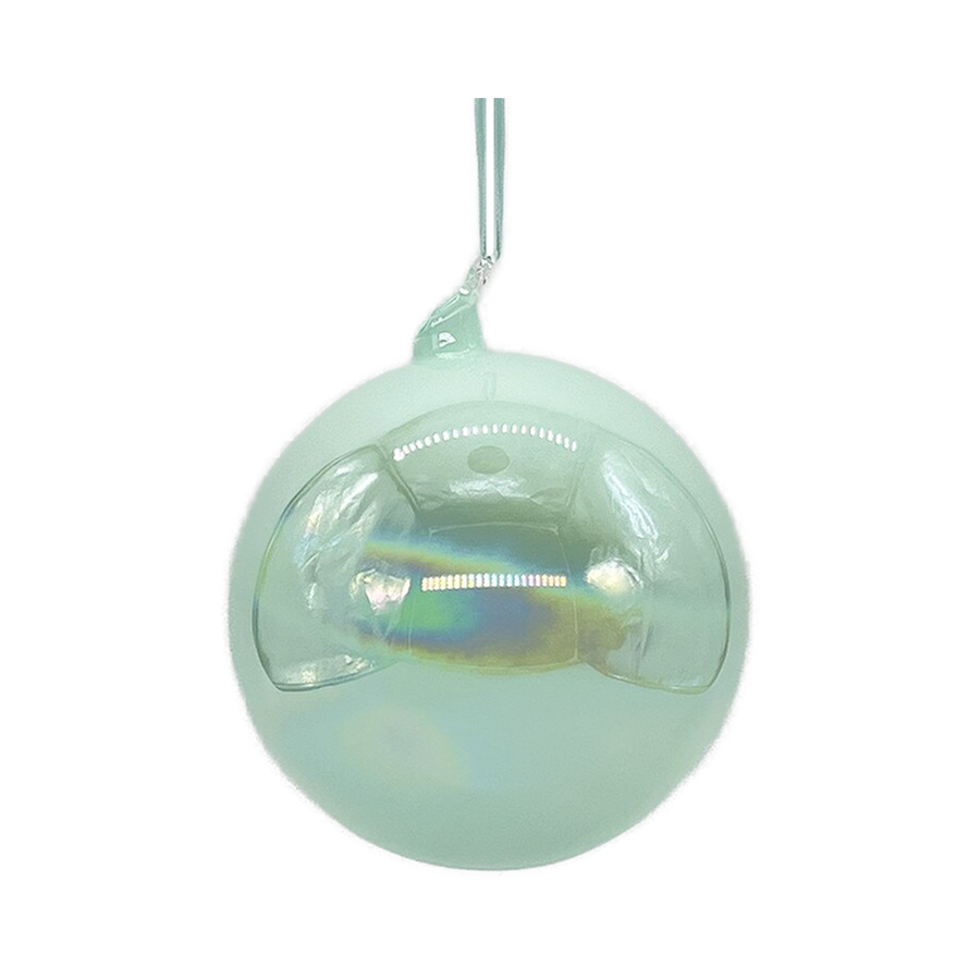 Boule en verre irisé écume de mer — 120 mm