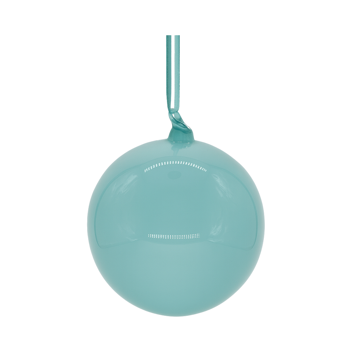 Boule en verre bleu cadet — 4 pouces