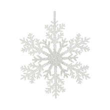 Ornement flocon de neige de Noël scintillant