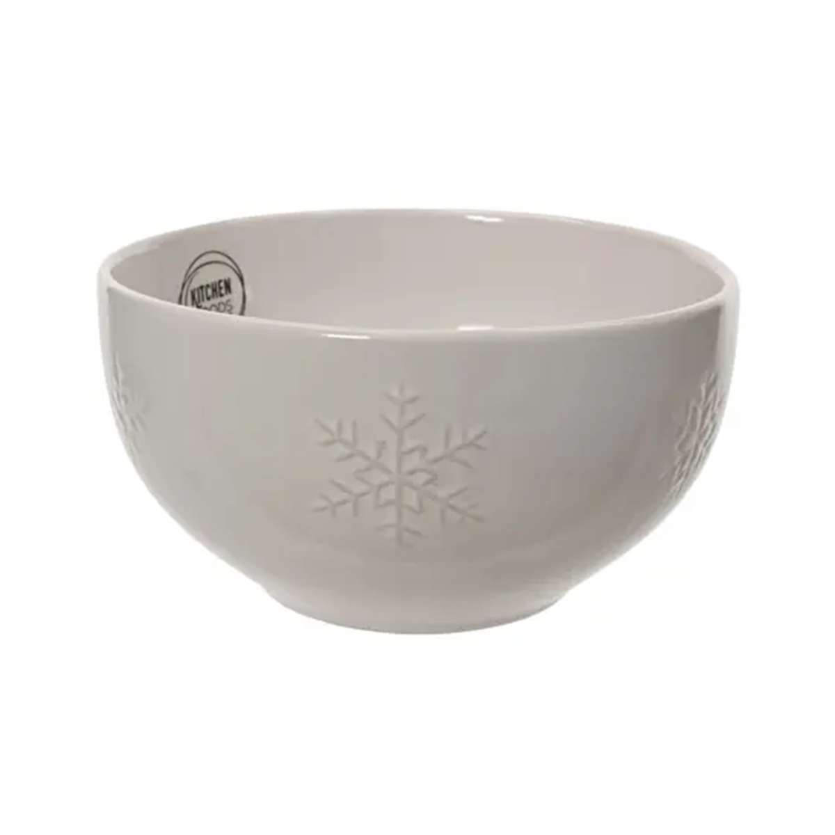 Bol flocon en céramique blanche