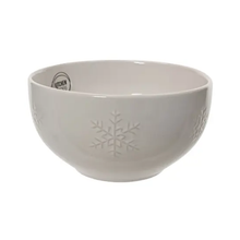 Bol flocon en céramique blanche