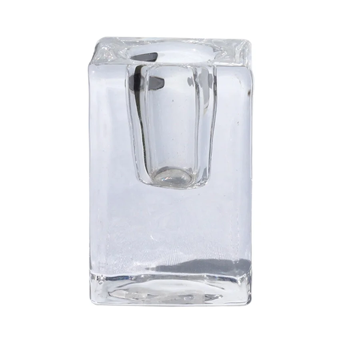 Bougeoir Quadra 6 cm transparent