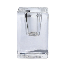 Bougeoir Quadra 6 cm transparent