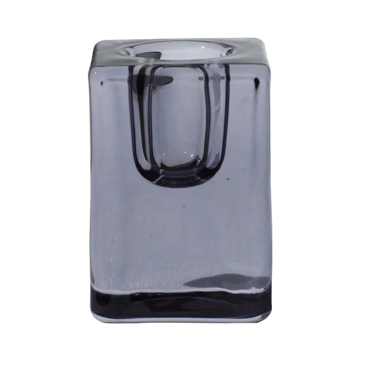 Bougeoir Quadra 6 cm noir