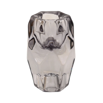 Bougeoir Kye Glass grand format noir