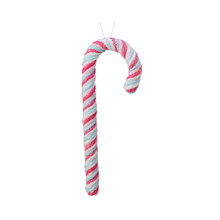 Canne en sucre en chenille sucrée rose et bleu 11,5"