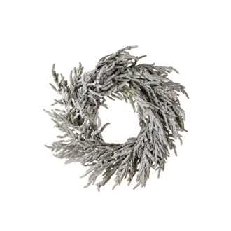 Couronne pin de Norfolk floqué toucher réaliste 24"