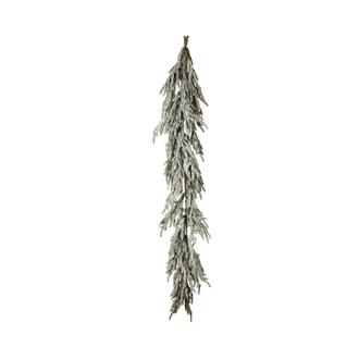 Guirlande pin de Norfolk floqué toucher réaliste 60"