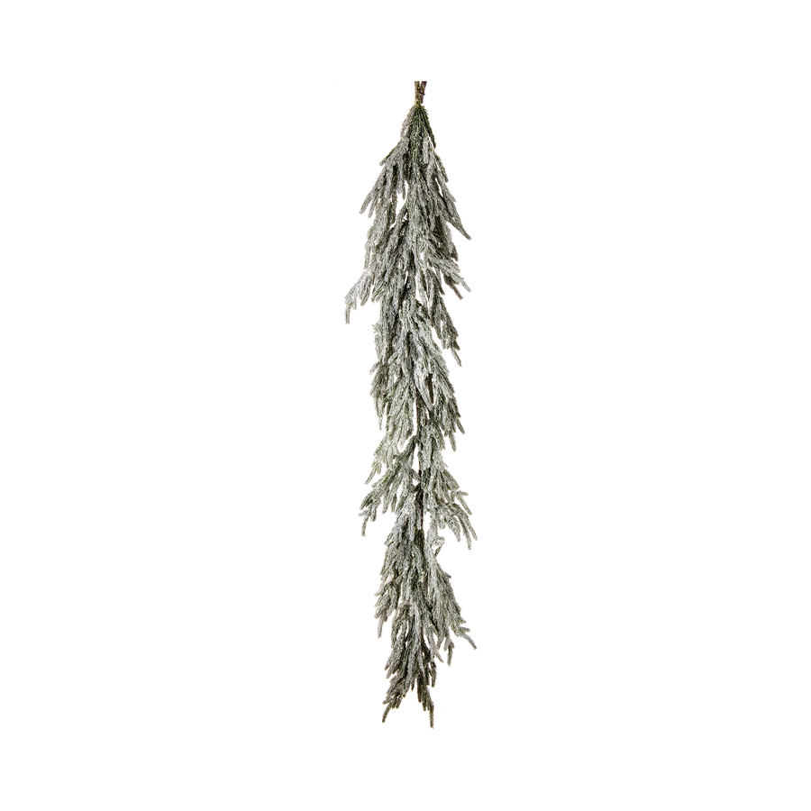 Guirlande pin de Norfolk floqué toucher réaliste 60"