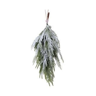 Goutte pin de Norfolk avec neige toucher réaliste 24"