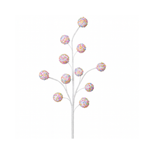 Tige de boules sucrées multicolores 27"