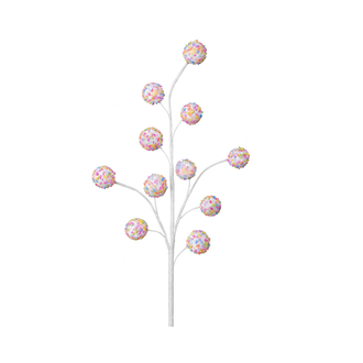 Tige de boules sucrées multicolores 27"