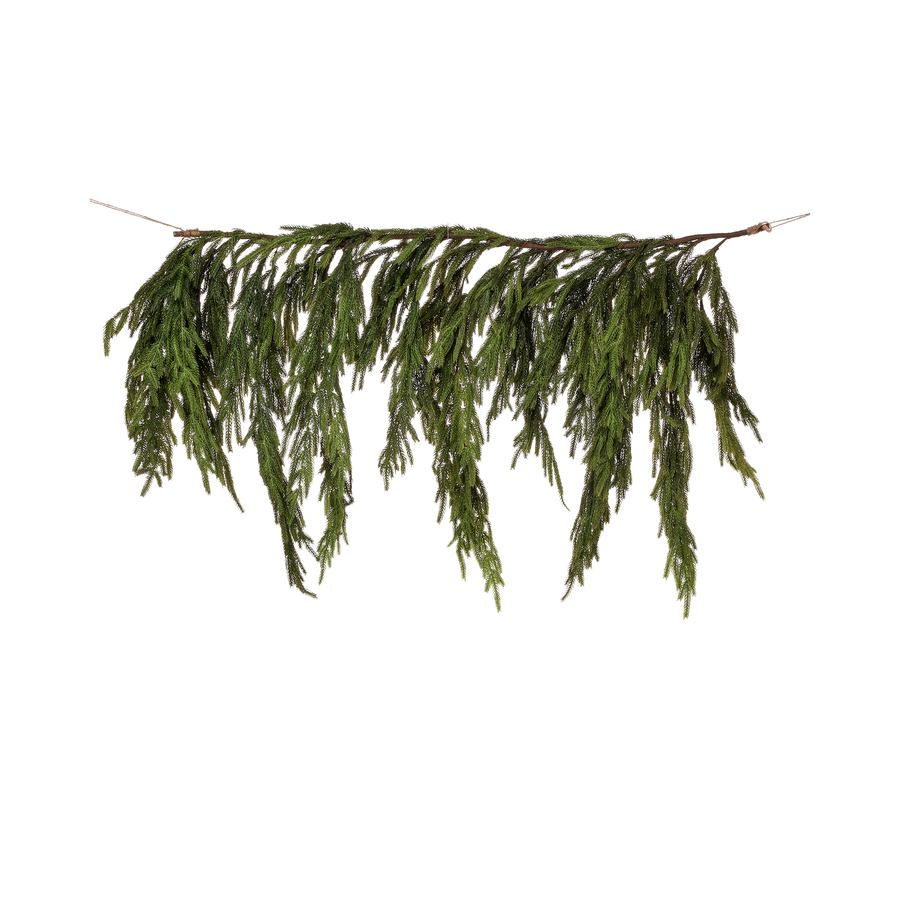 Guirlande tombante pin de Norfolk toucher réaliste 40x27"